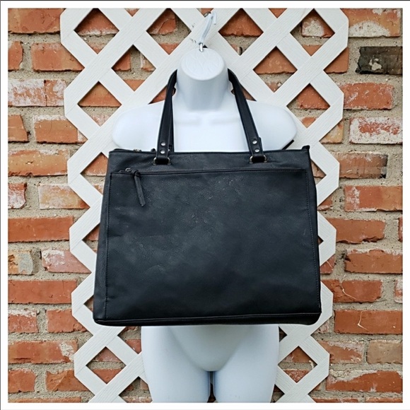 Free People Vegan Leather Laptop Bag - Picture 7 of 13